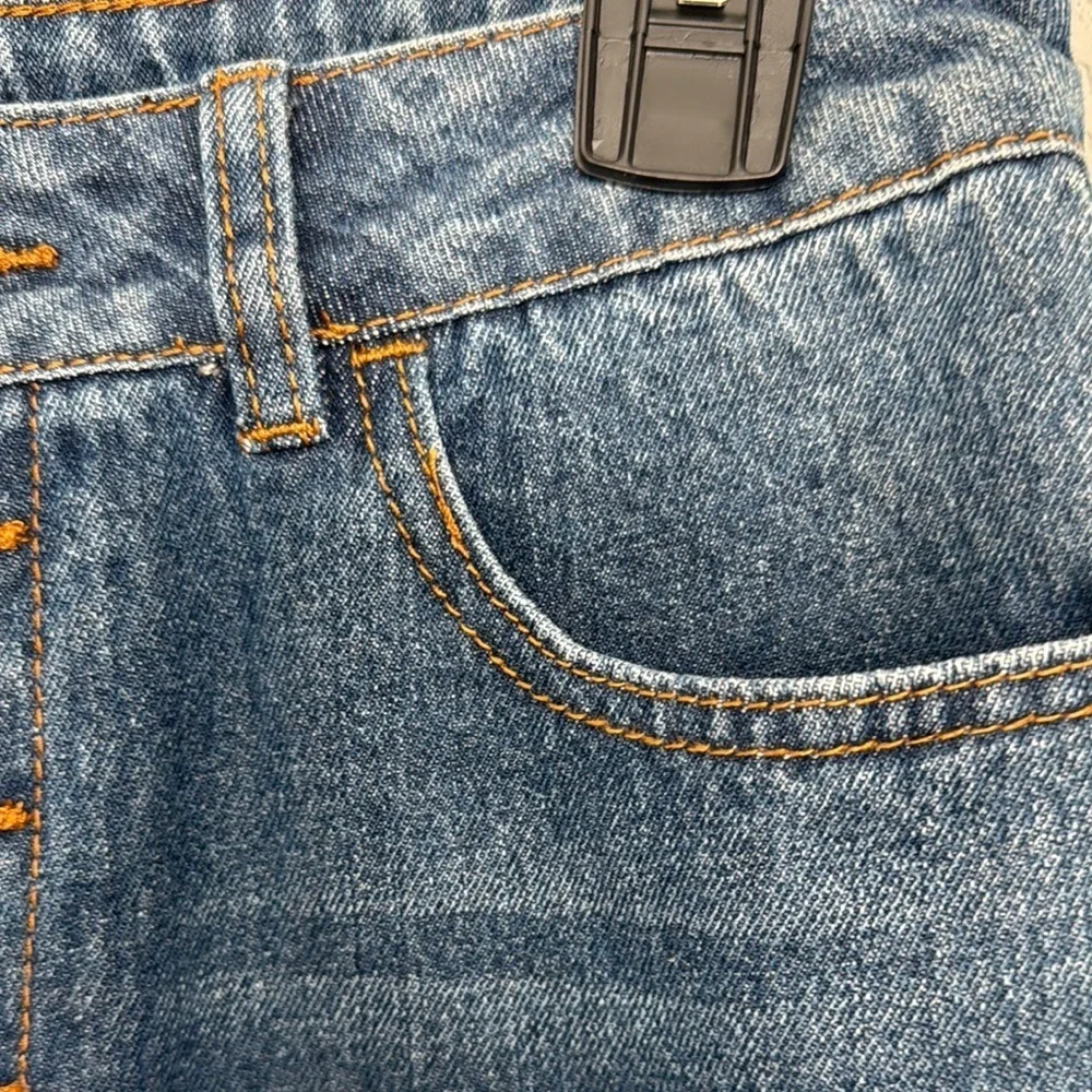 Anthropologie English Factory Wide Leg Flare Button Down Jeans Size S - Picture 5 of 7